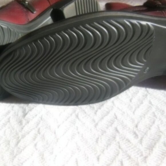 ECCO SARTORELLE Women's Leather Mid Cut Buckle Ankle Boot Brown Size 9 NWT - Picture 9 of 12